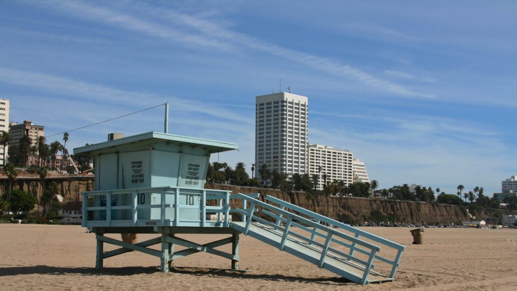 Santa Monica beach in Los Angeles