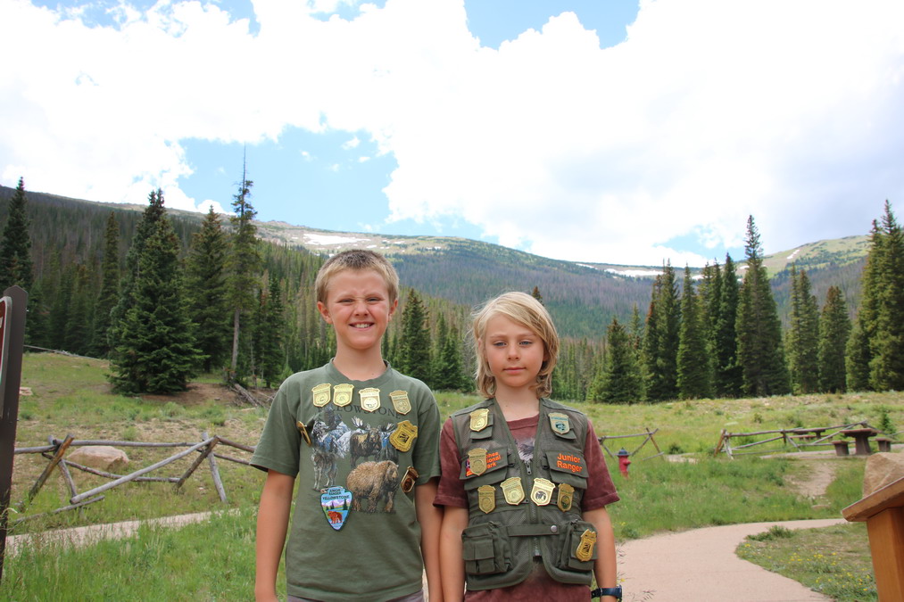 Junior rangers in Rocky Mountain NP