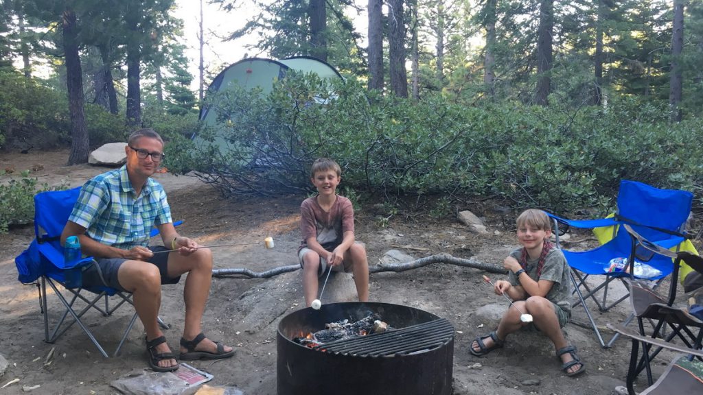 Camping at Lake Tahoe