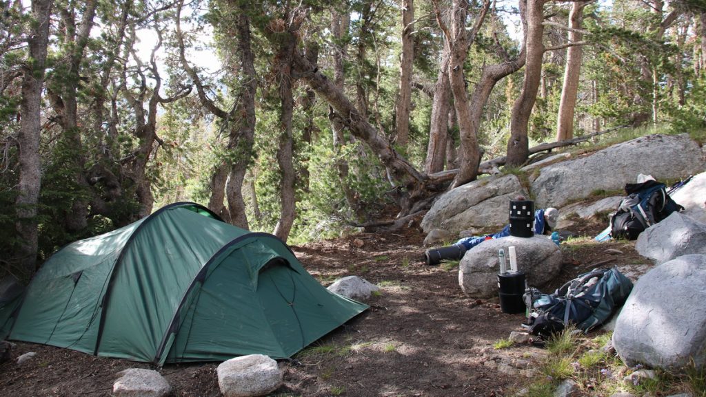 Camp near Fletcher Lake