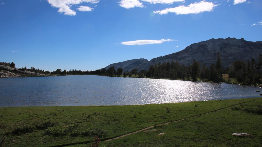 View over Fletcher lake from the camp