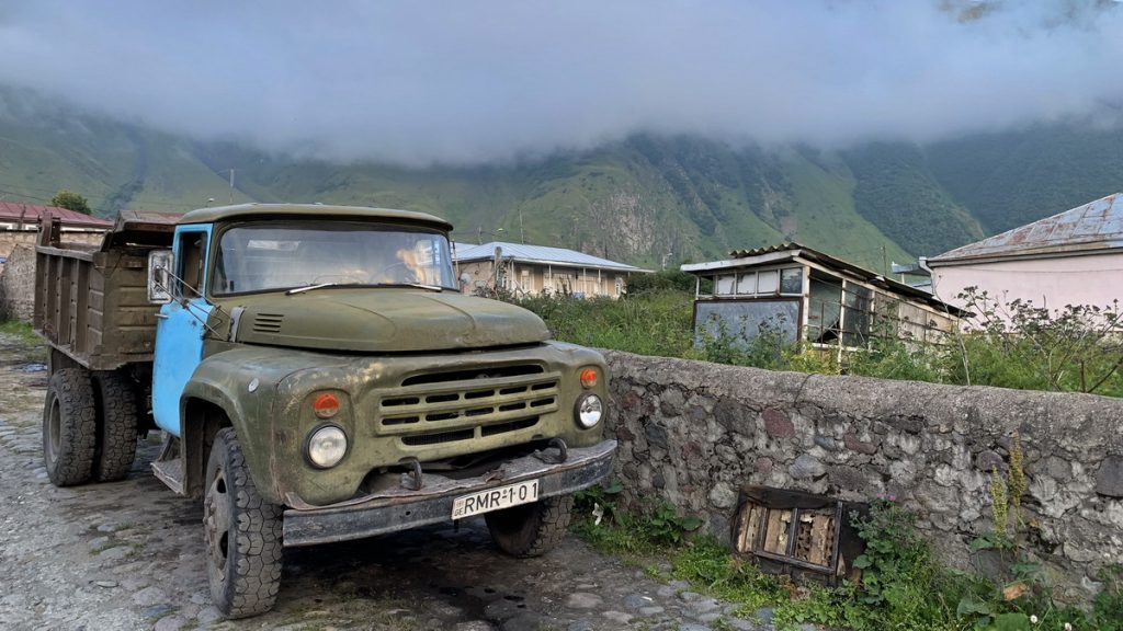 Russian truck in Mestia