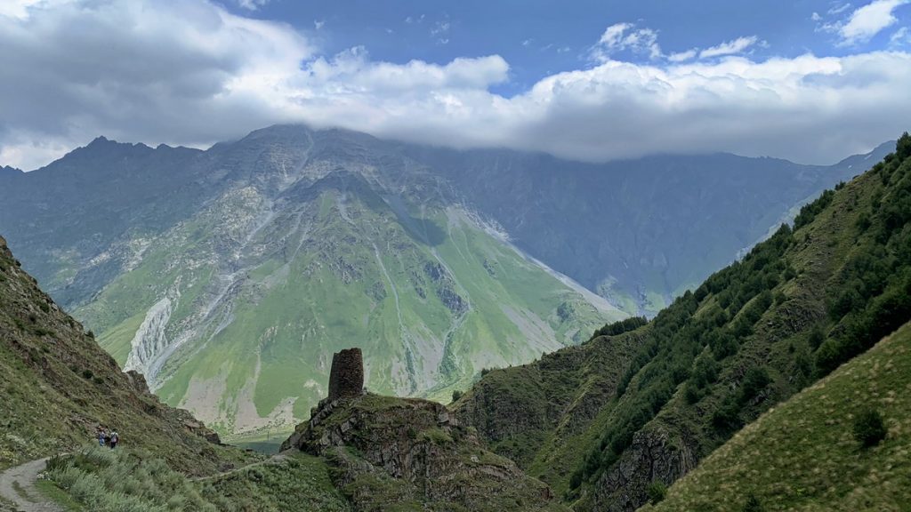 The hike to Gergeti Trinity church