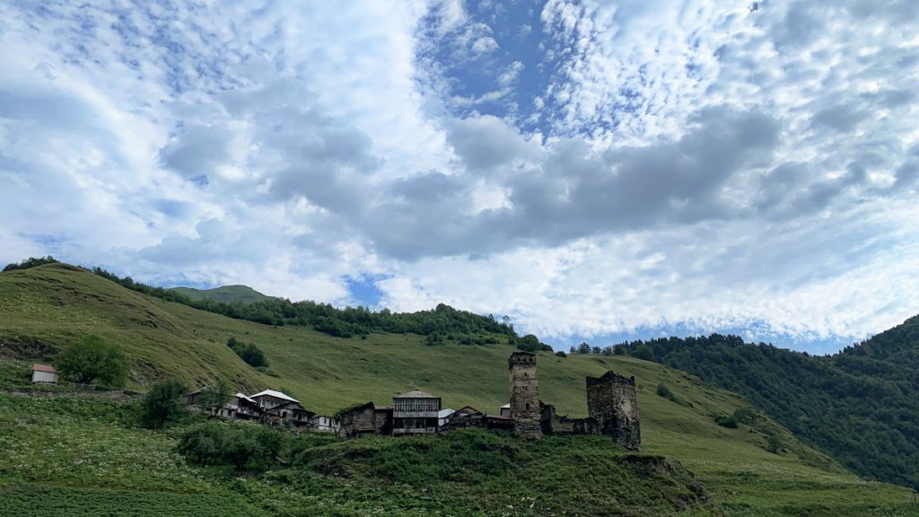 View from Guesthouse Bezengi 