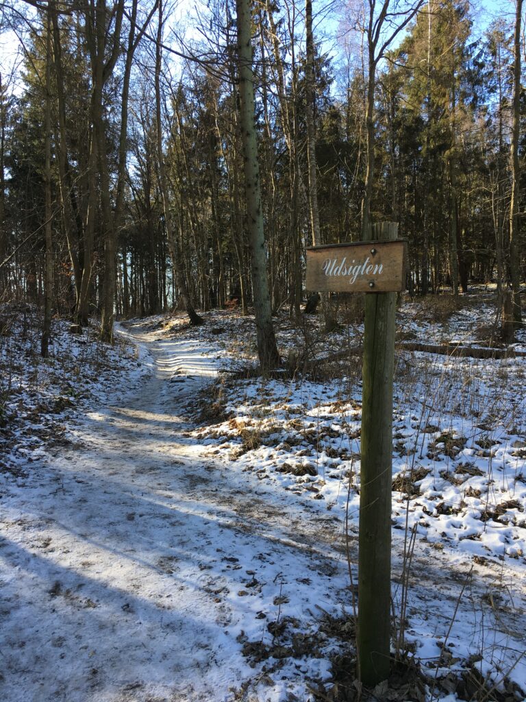 Hand-painted sign post