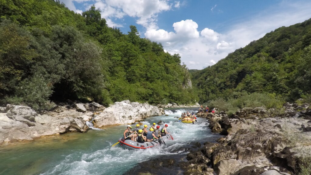 Rafting on the Neratva river. 
Four days in Bosnia & Herzegovina