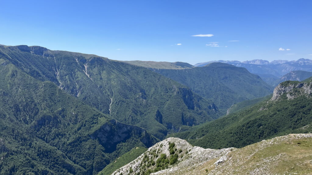 The view across Rakitnica canyon during our quad bike tour