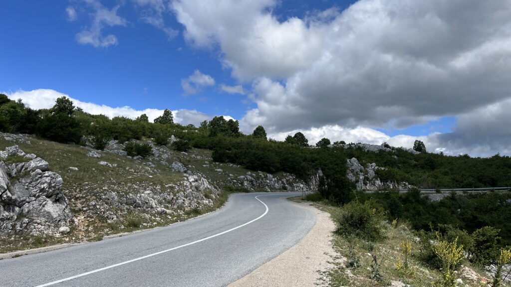 The road between Mostar and Sutjeska